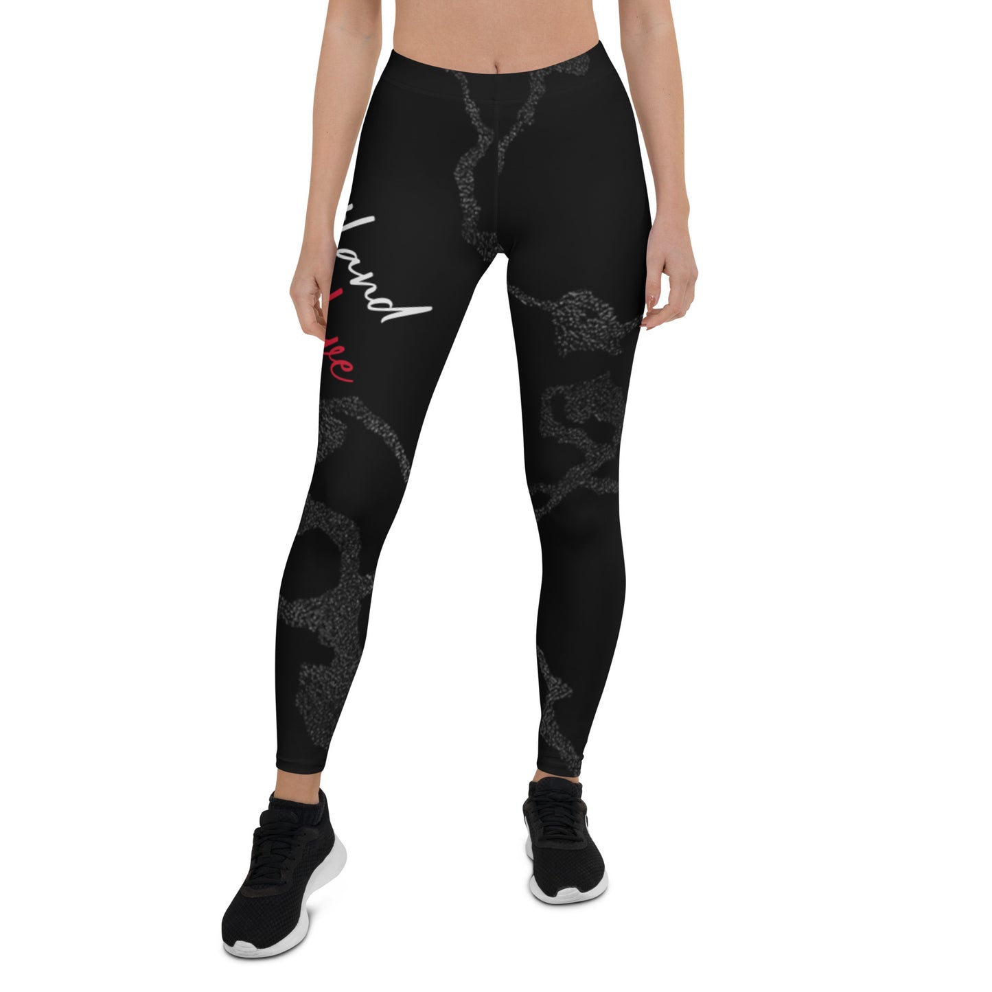 Portland Love Black Marble Leggings image 8