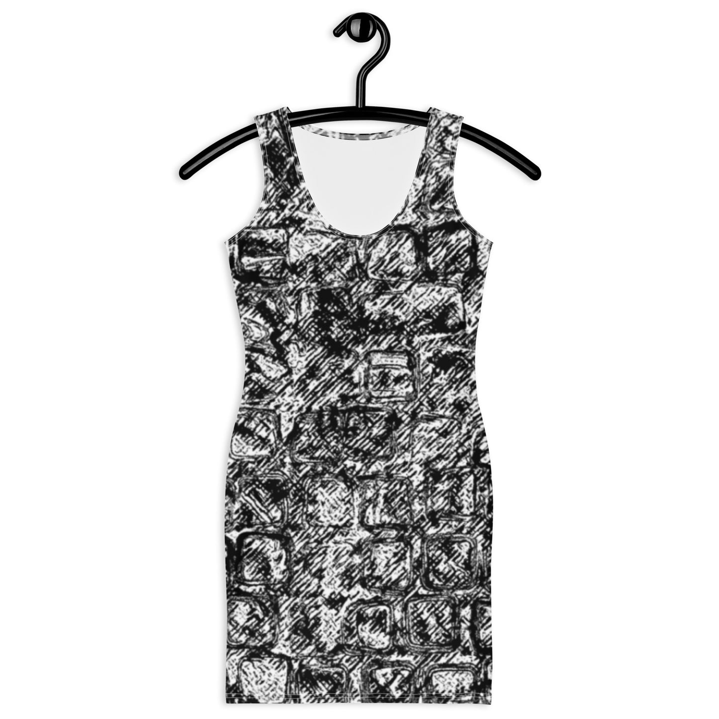 Portland Love Black & White Blaze Sublimation Cut & Sew Dress image 5