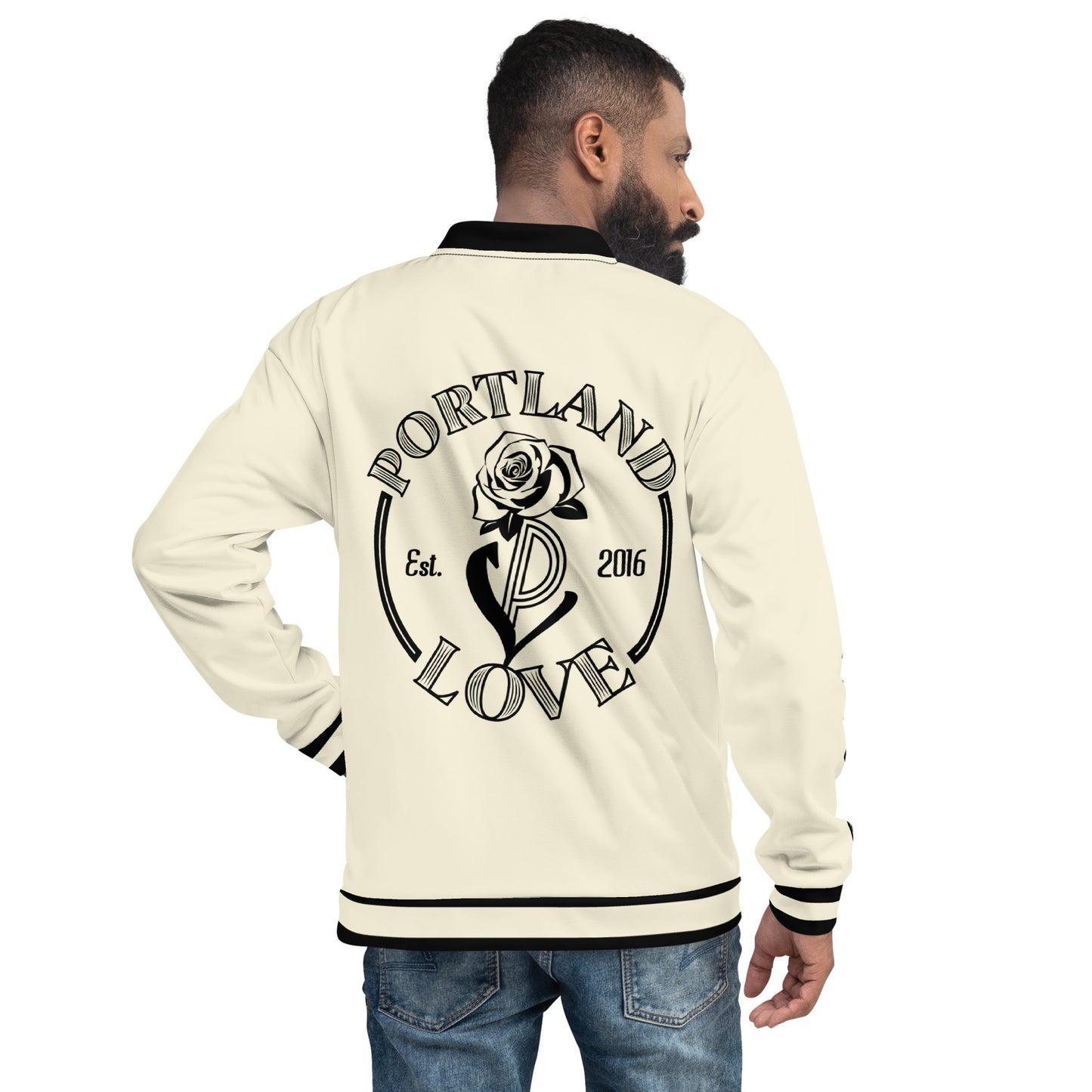 P-Love Rose Unisex Bomber Jacket image 9