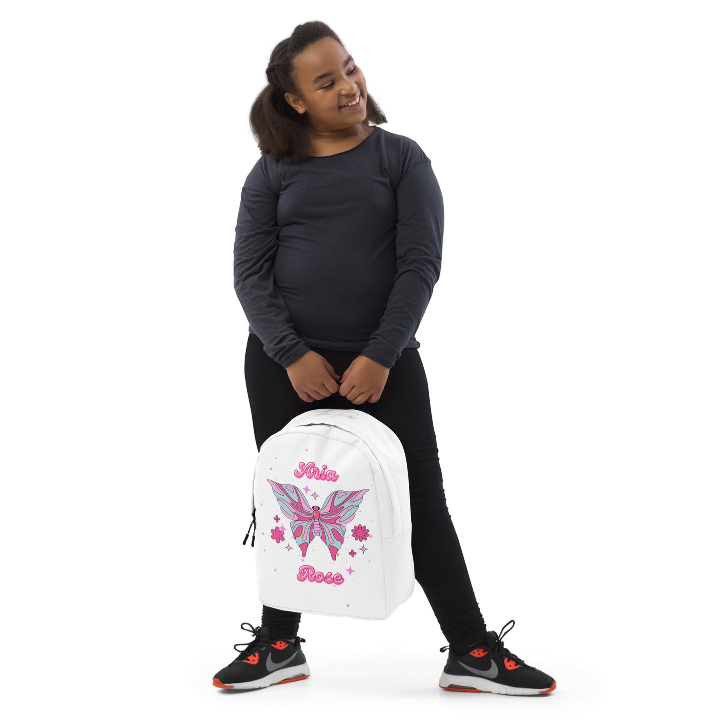 Aria Rose Butterfly Minimalist Backpack image 3