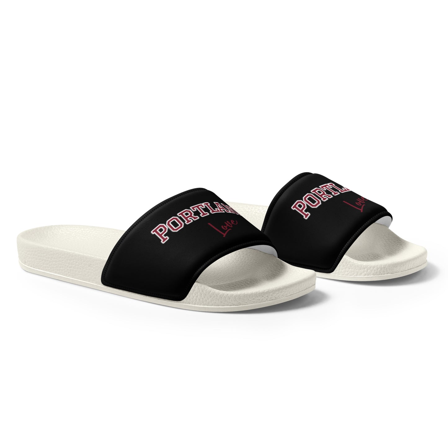 Block Style Burgundy Men’s Slides Inverted image 11