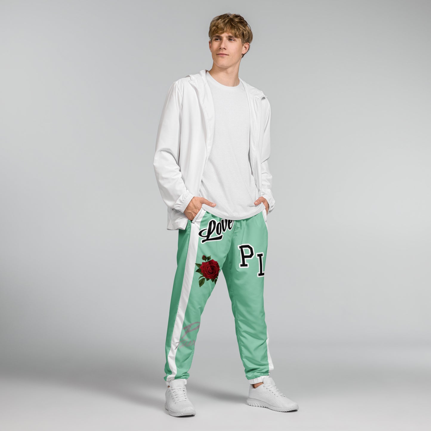 Portland Love Logos Vista Blue Unisex Track Pants image 10