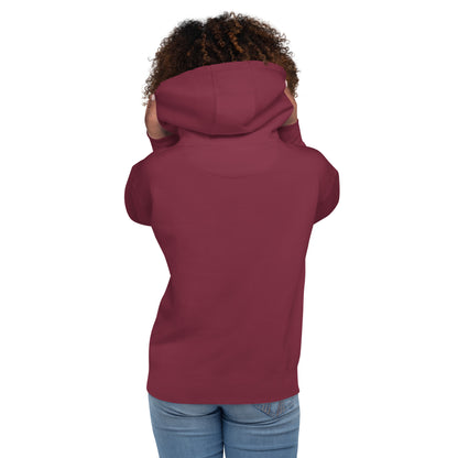Block Style Royal/White Embroidered Unisex Hoodie image 10