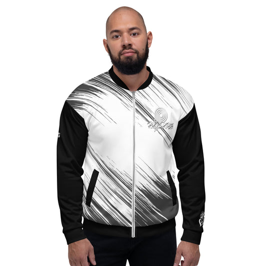 P-Thang Stripe Unisex Bomber Jacket image 0