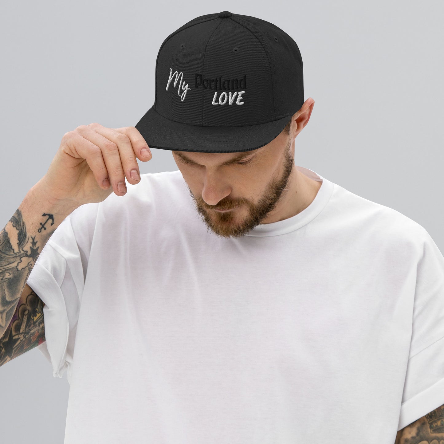My Portland Love Snapback Hat image 7