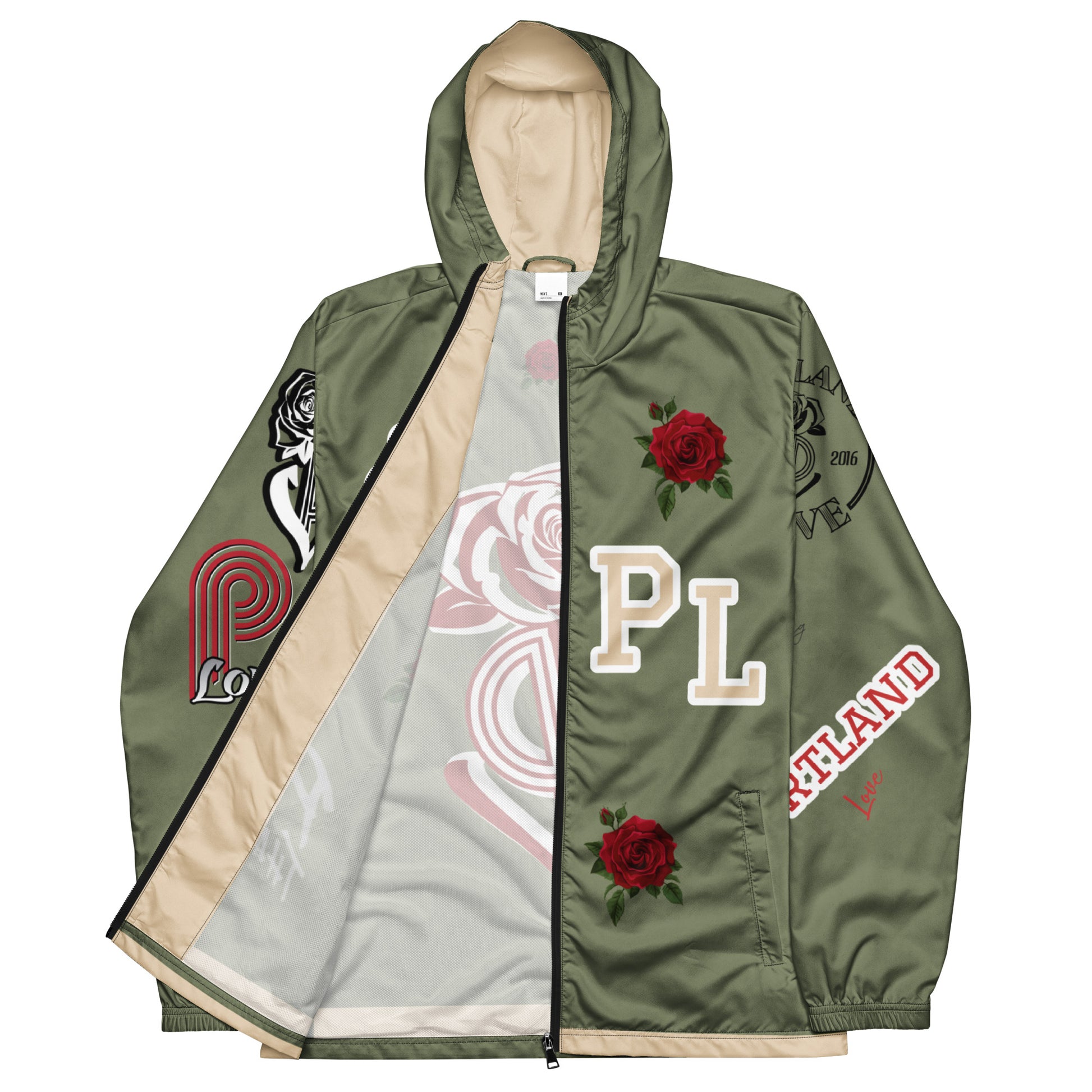 Portland Love Finch Logo Men’s Windbreaker image 4