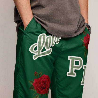 Portland Love Logo Forest Green Unisex Track Pants  image 1