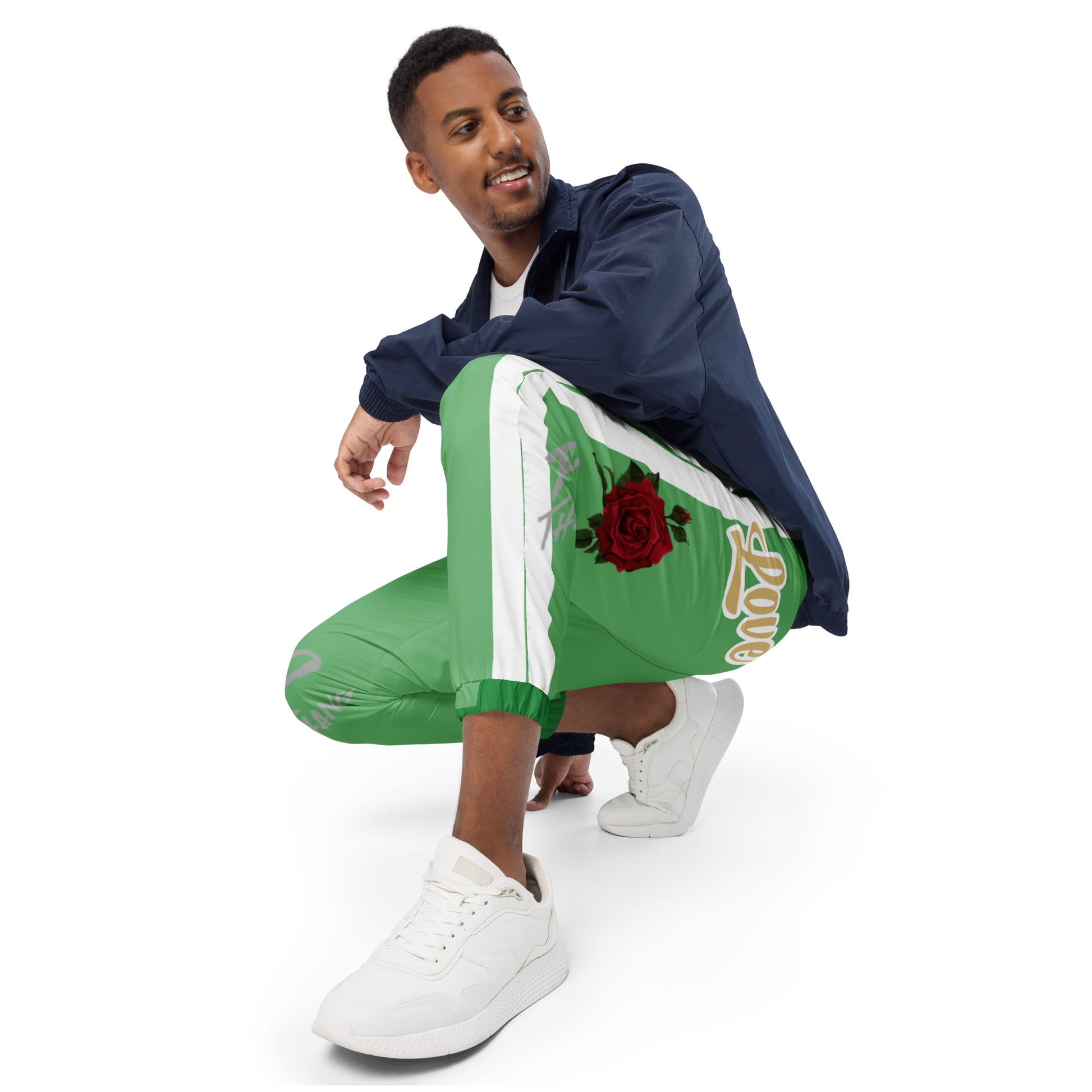 Portland Love Logos Bay Leaf and Sea Green Unisex Track Pants image 9