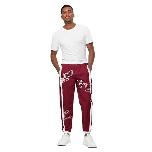 Portland Love Burgundy Logos Unisex Track Pants image 0