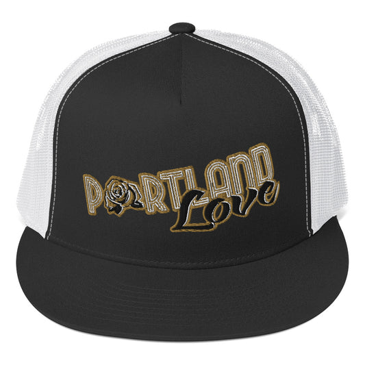 Original Portland Love Gold Trucker Cap image 0