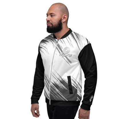 P-Thang Stripe Unisex Bomber Jacket image 3