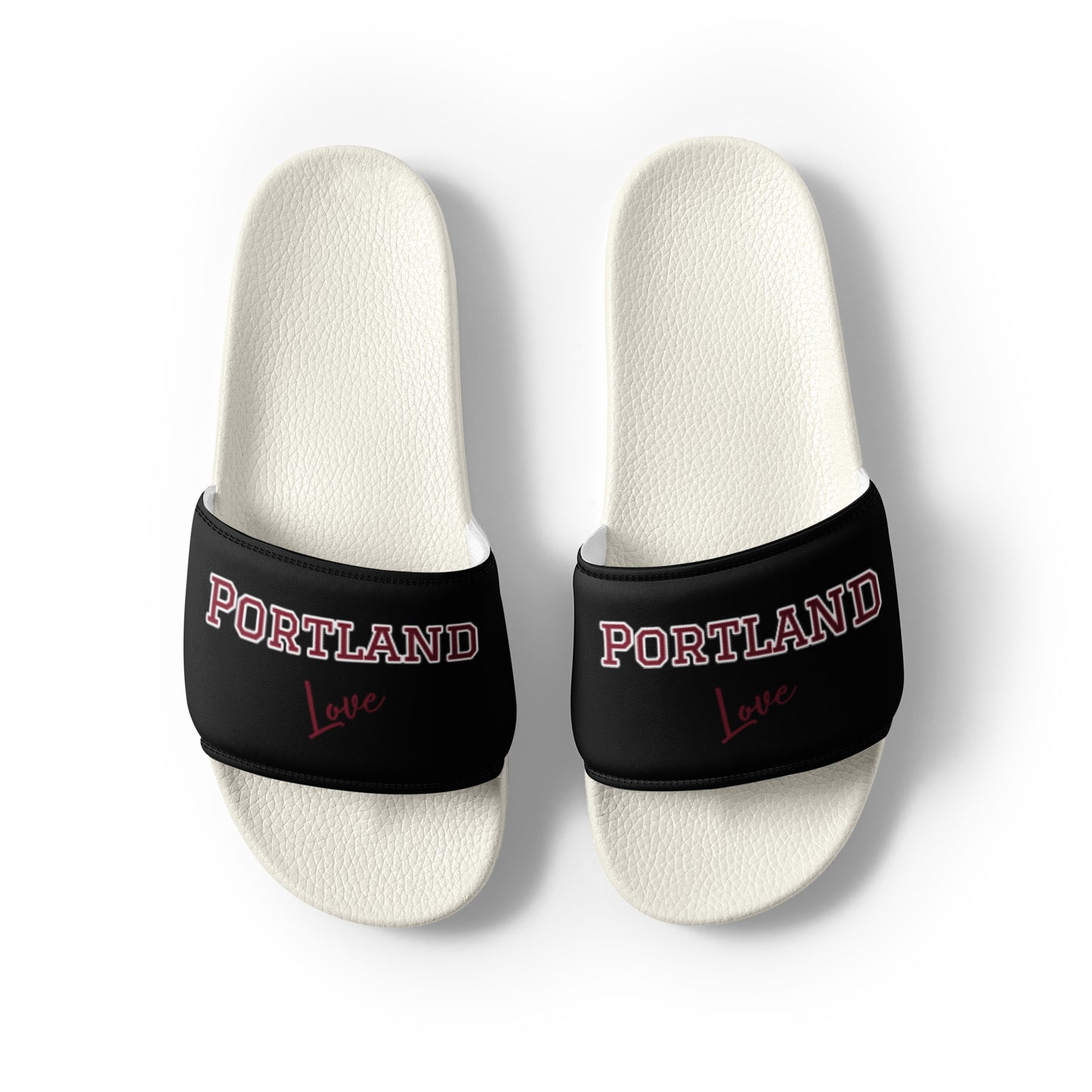 Block Style Burgundy Men’s Slides Inverted image 9