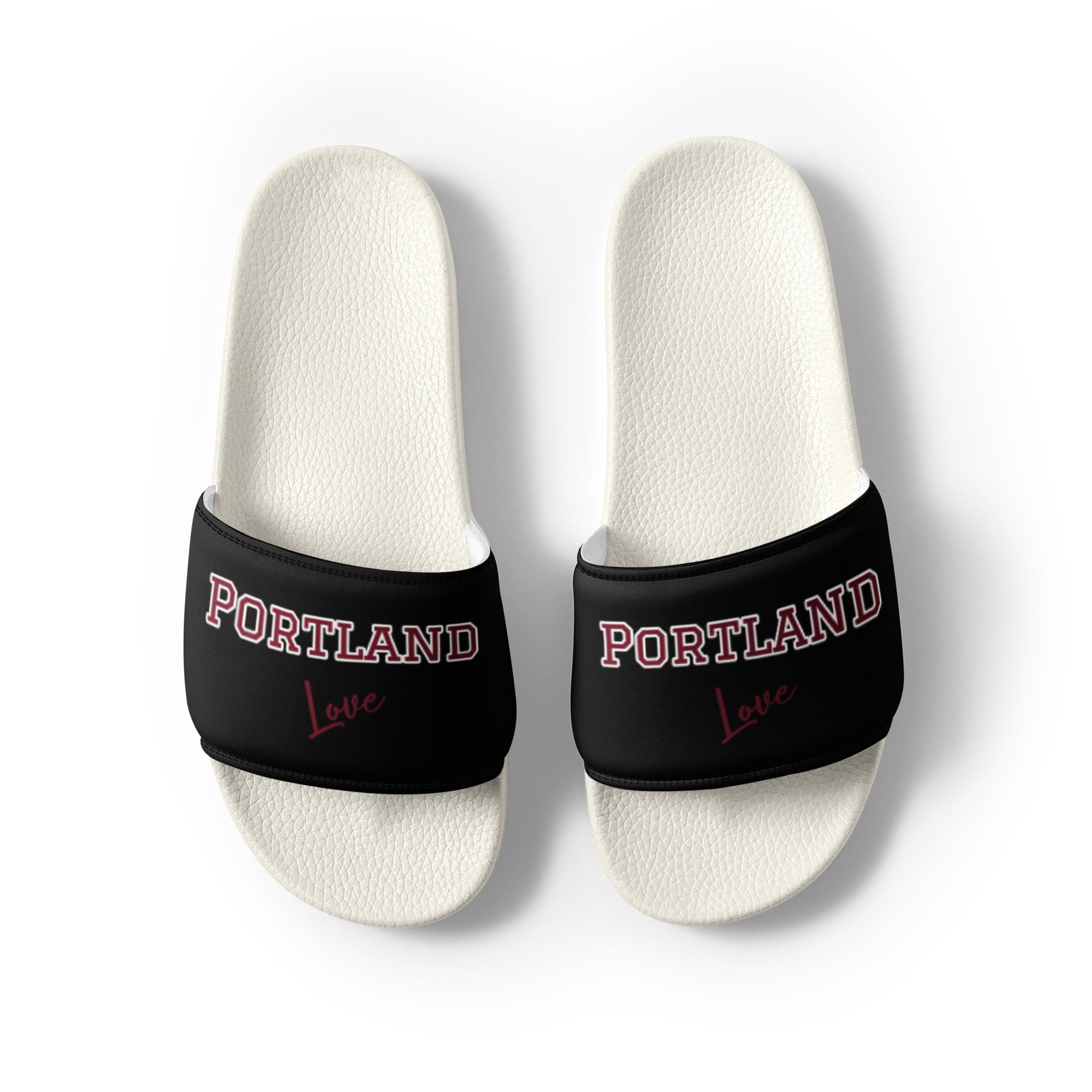 Block Style Burgundy Men’s Slides Inverted image 9