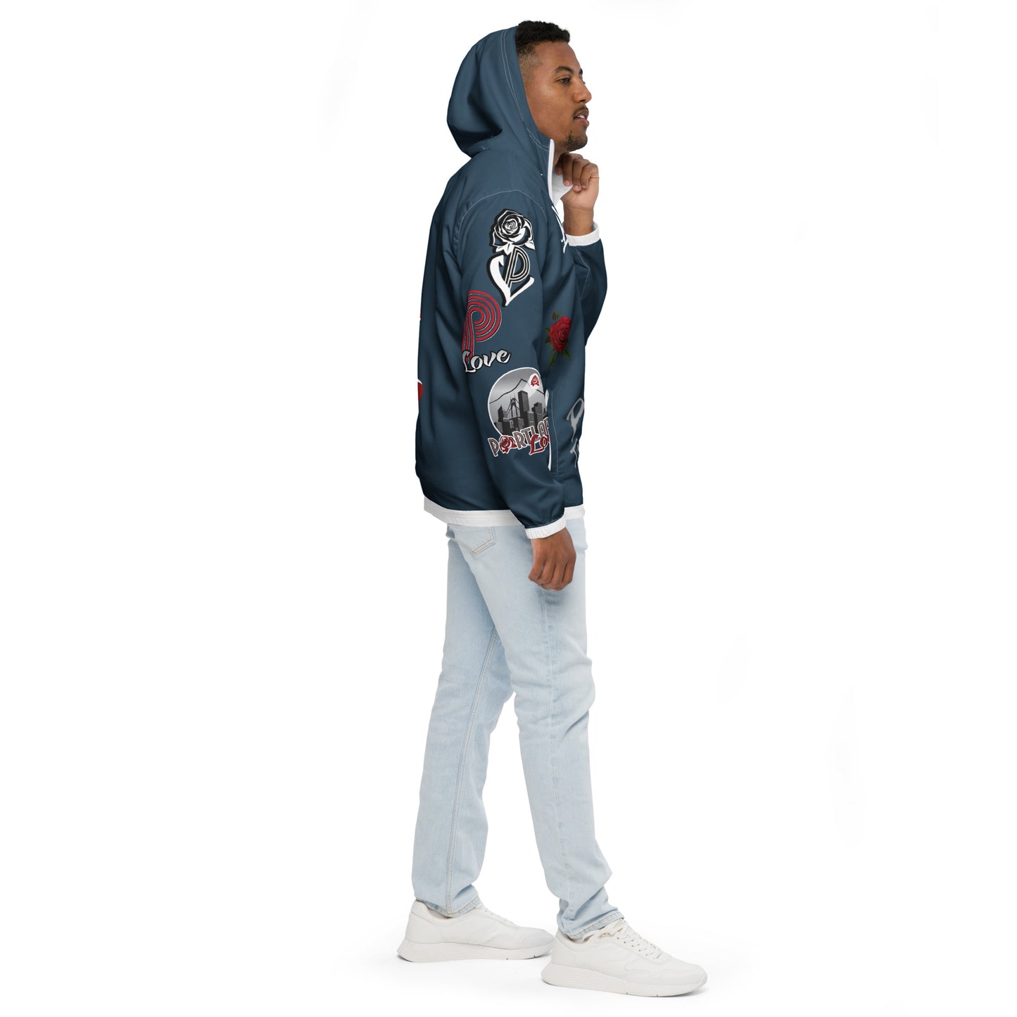 Portland Love Logos Arapawa Men’s Windbreaker image 6