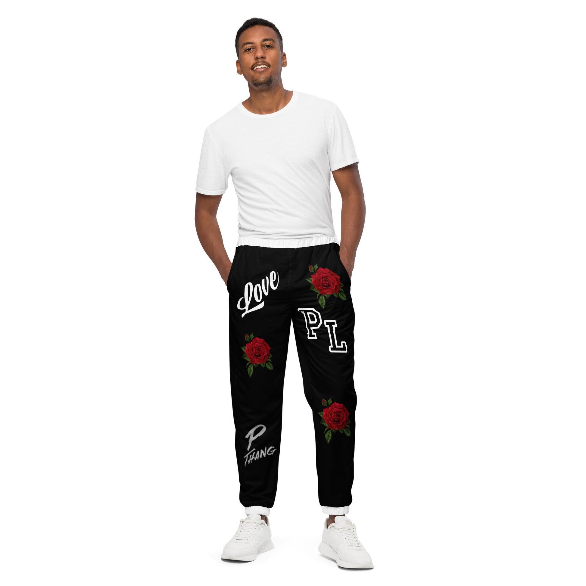 Portland Love Black Logos Unisex Track Pants image 0
