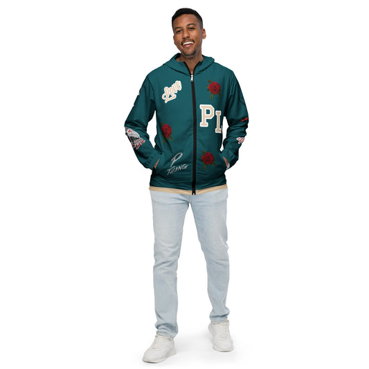 Portland Love Sherpa Blue Logo Men’s Windbreaker image 0