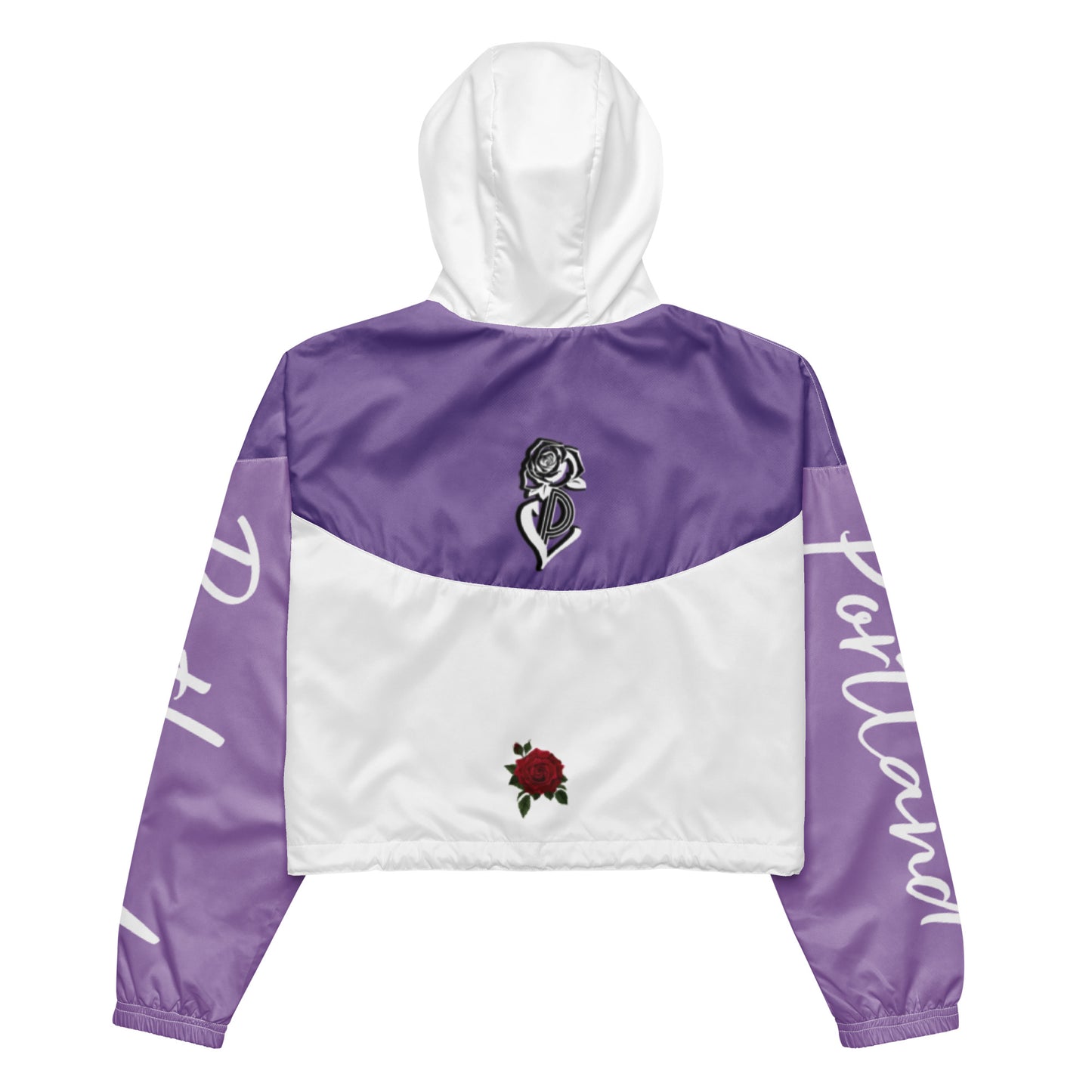 Portland Love Purple Women's Cropped Windbreaker image 1