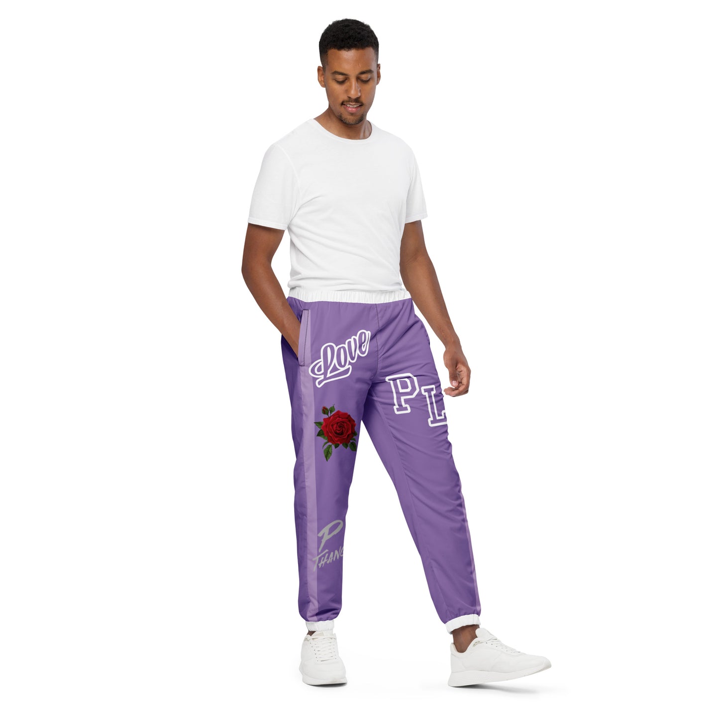 Portland Love Logos Purple Unisex Track Pants image 1