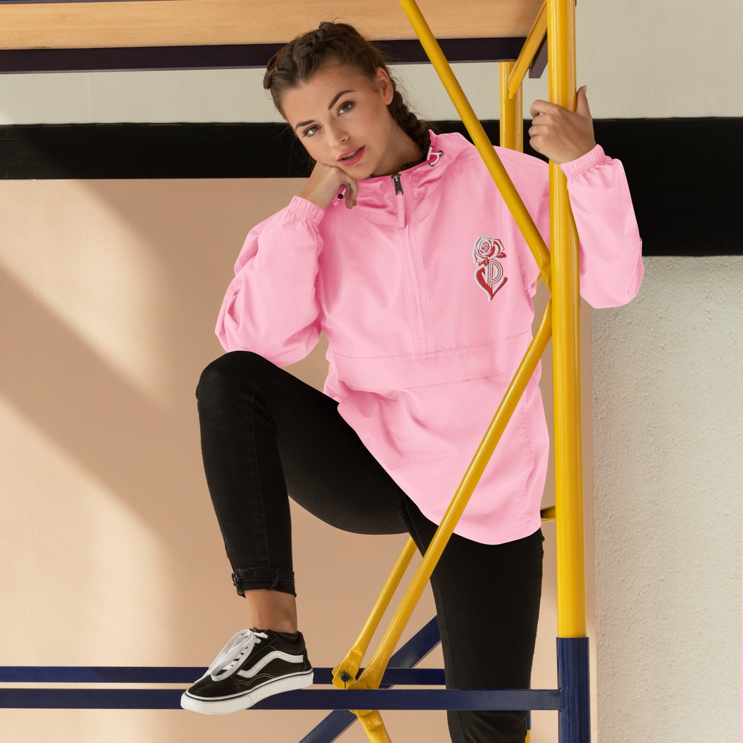 PL Rose Embroidered Champion Packable Jacket image 8