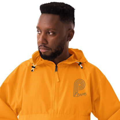 P-Love (Gold) Embroidered Champion Packable Jacket image 15