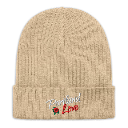 Portland Love Rose Ribbed Knit Beanie image 6