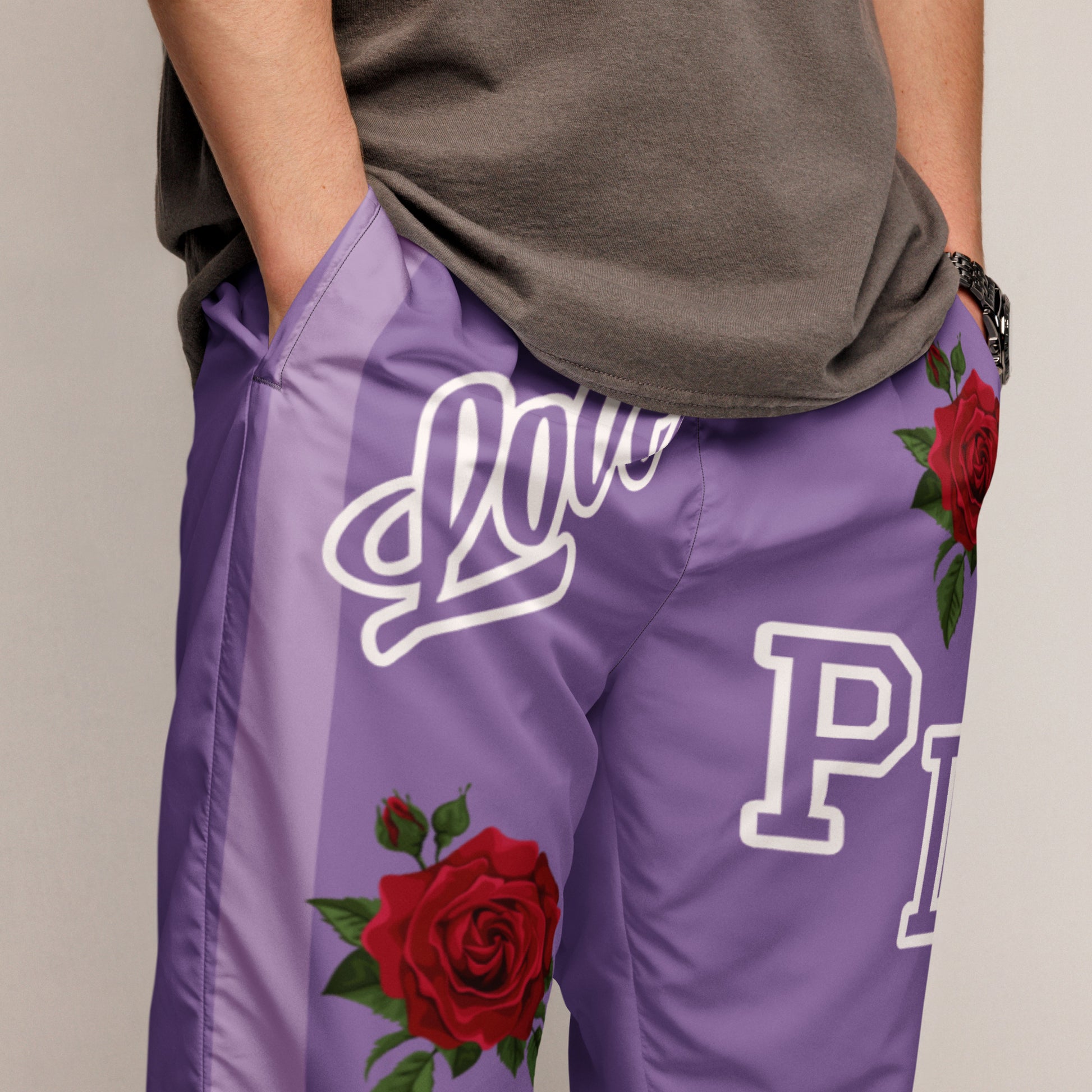 Portland Love Purple Logo Unisex Track Pants image 11