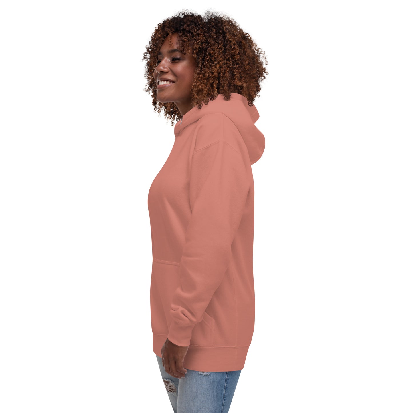 Block Style Royal/White Embroidered Unisex Hoodie image 35