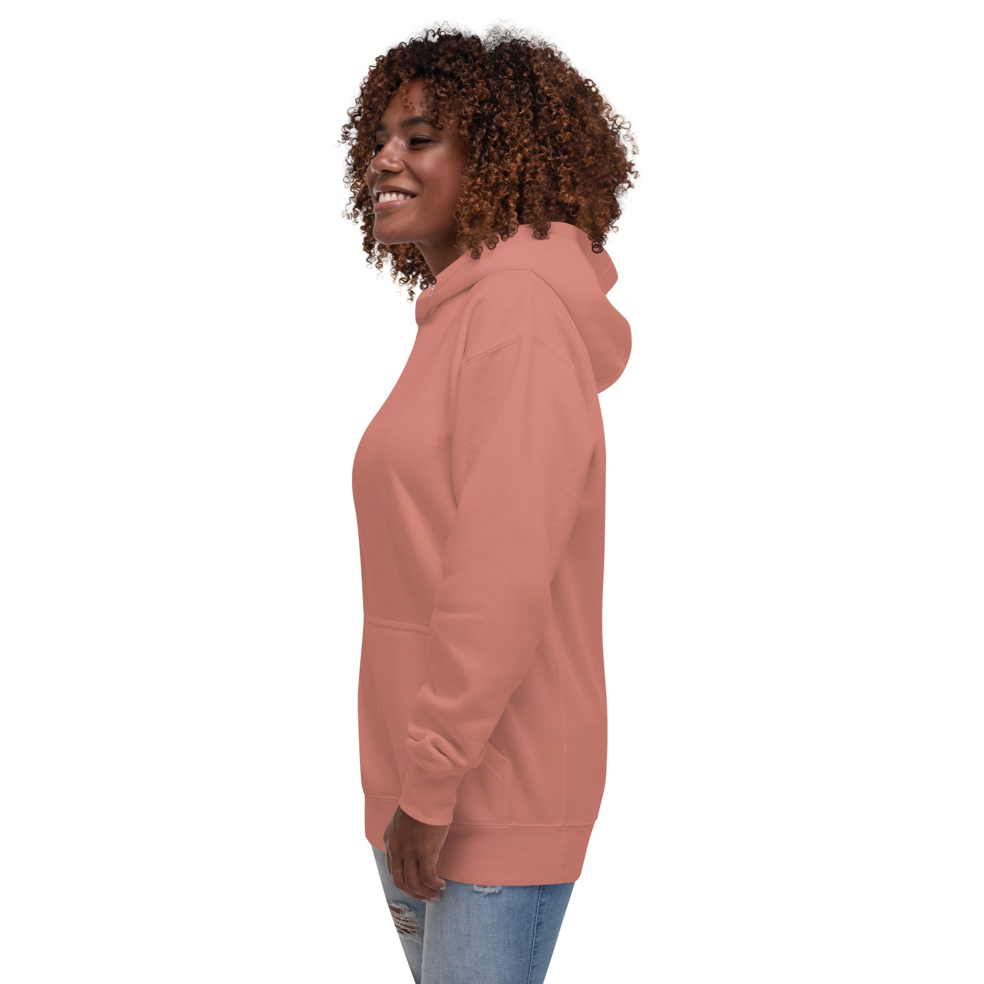 Block Style Royal/White Embroidered Unisex Hoodie image 35