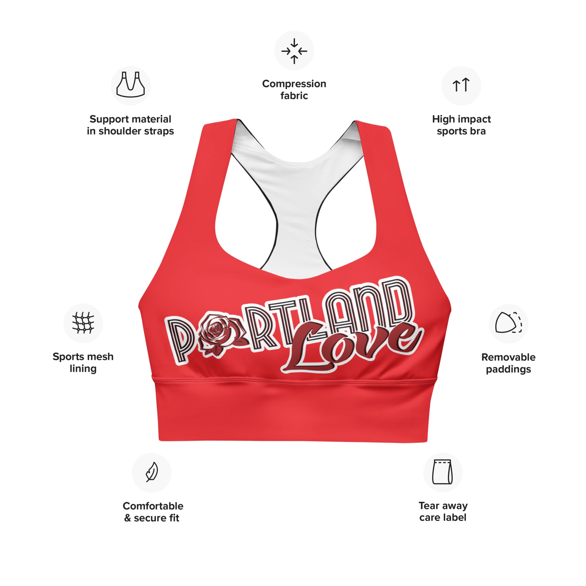 Portland Love Longline Sports Bra image 6
