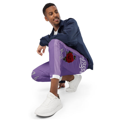 Portland Love Logos Purple Unisex Track Pants image 9
