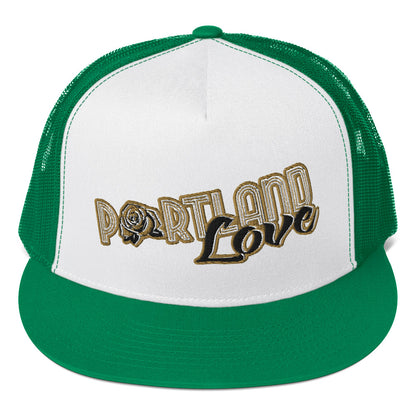 Original Portland Love Gold Trucker Cap image 15