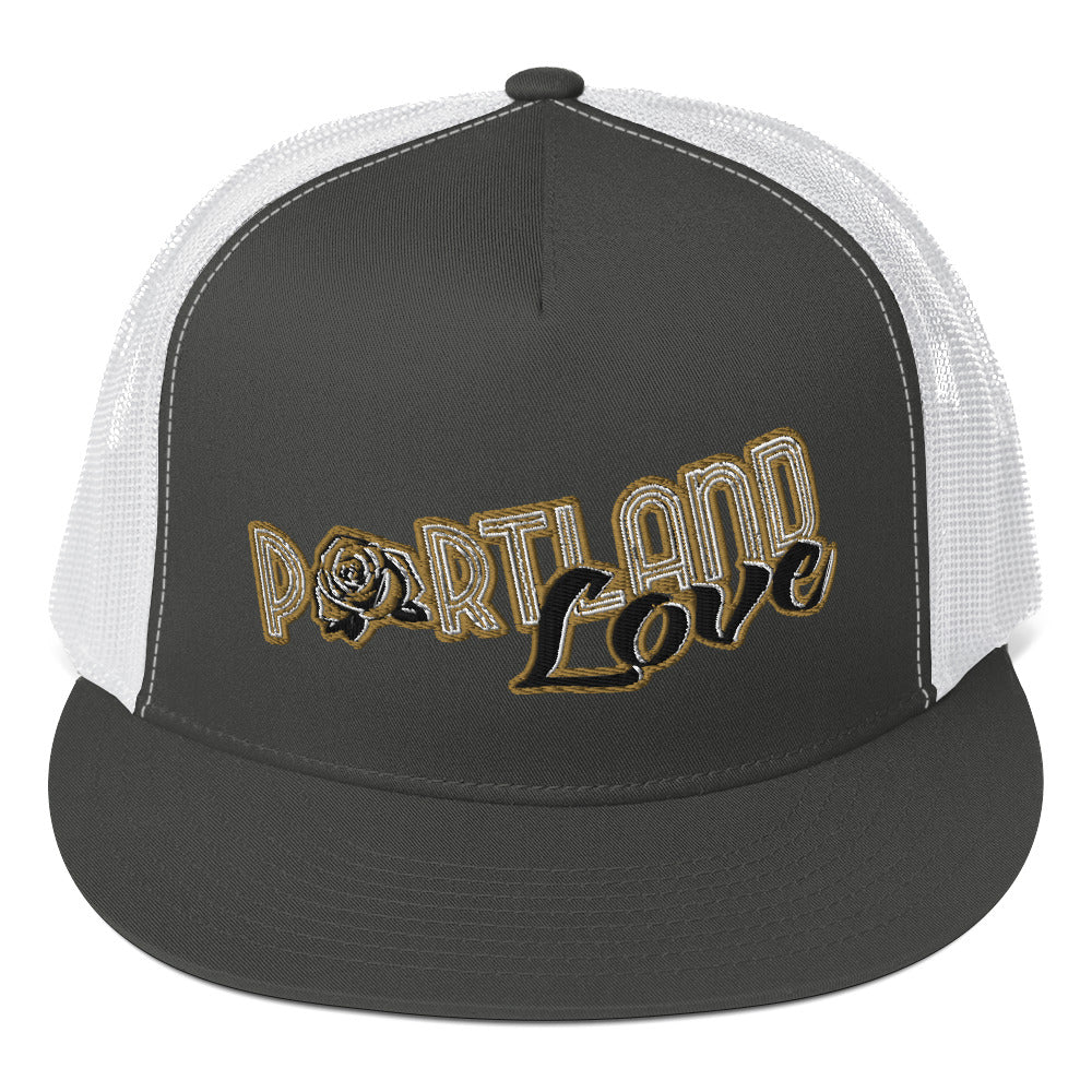 Original Portland Love Gold Trucker Cap image 10