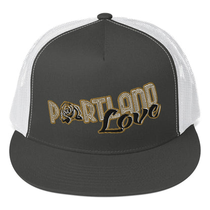 Original Portland Love Gold Trucker Cap image 10