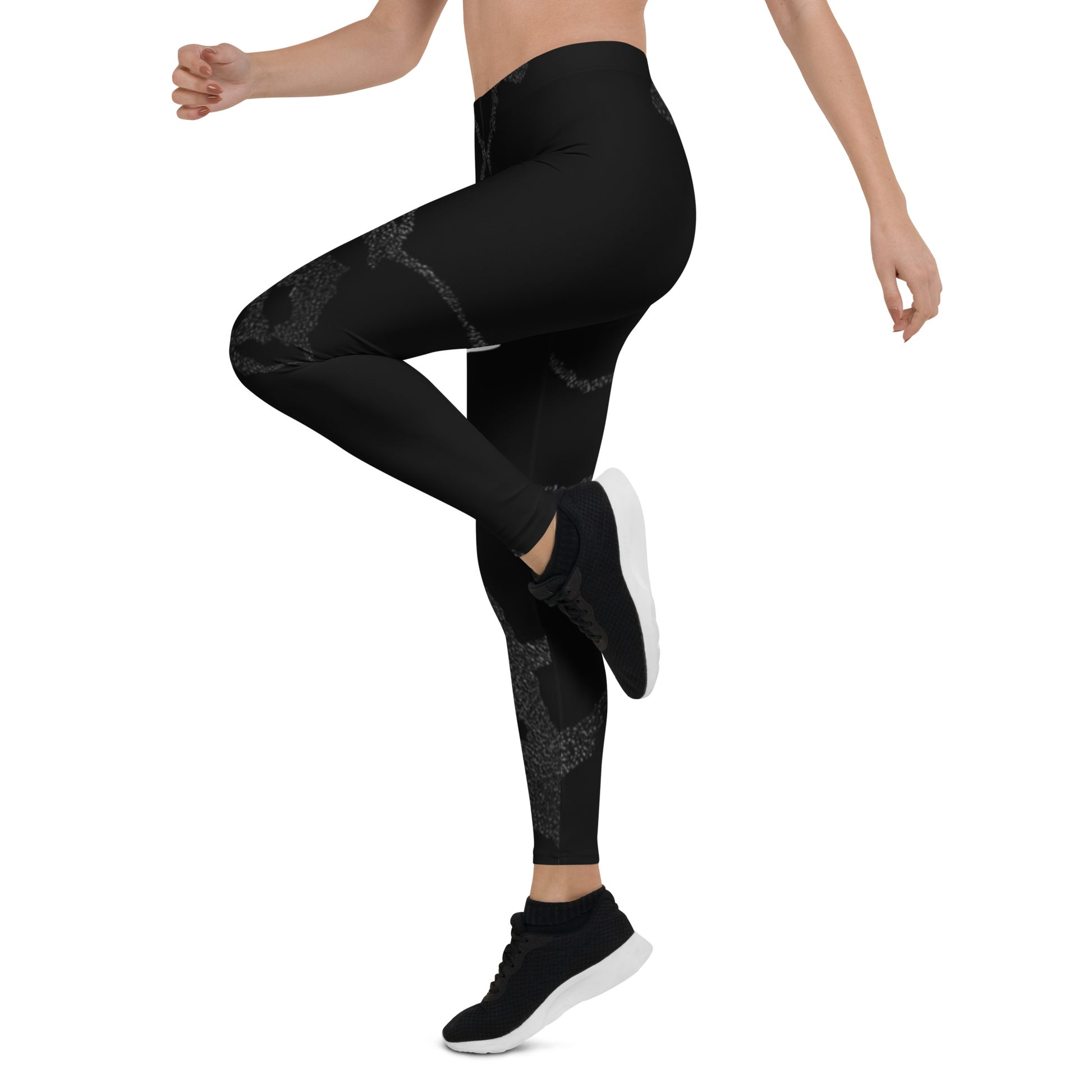 Portland Love Black Marble Leggings image 4