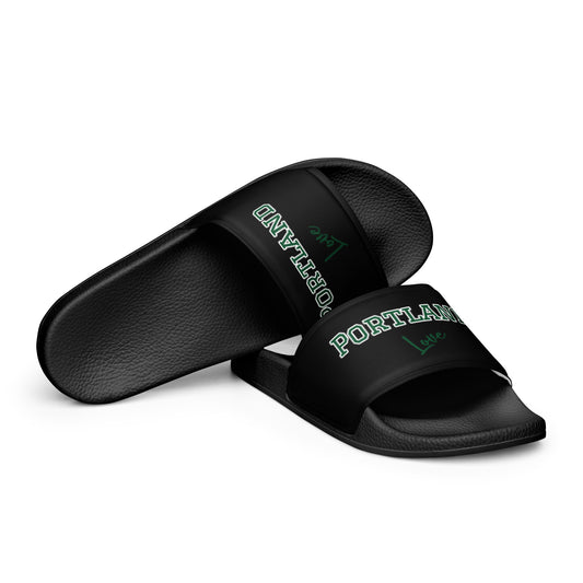 Block Style Forest Green Men’s Slides Inverted image 0