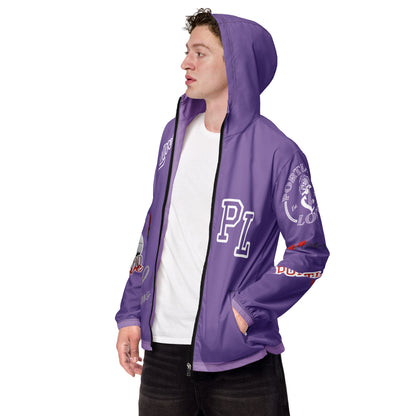 Portland Love Logos Purple Men’s Windbreaker image 9