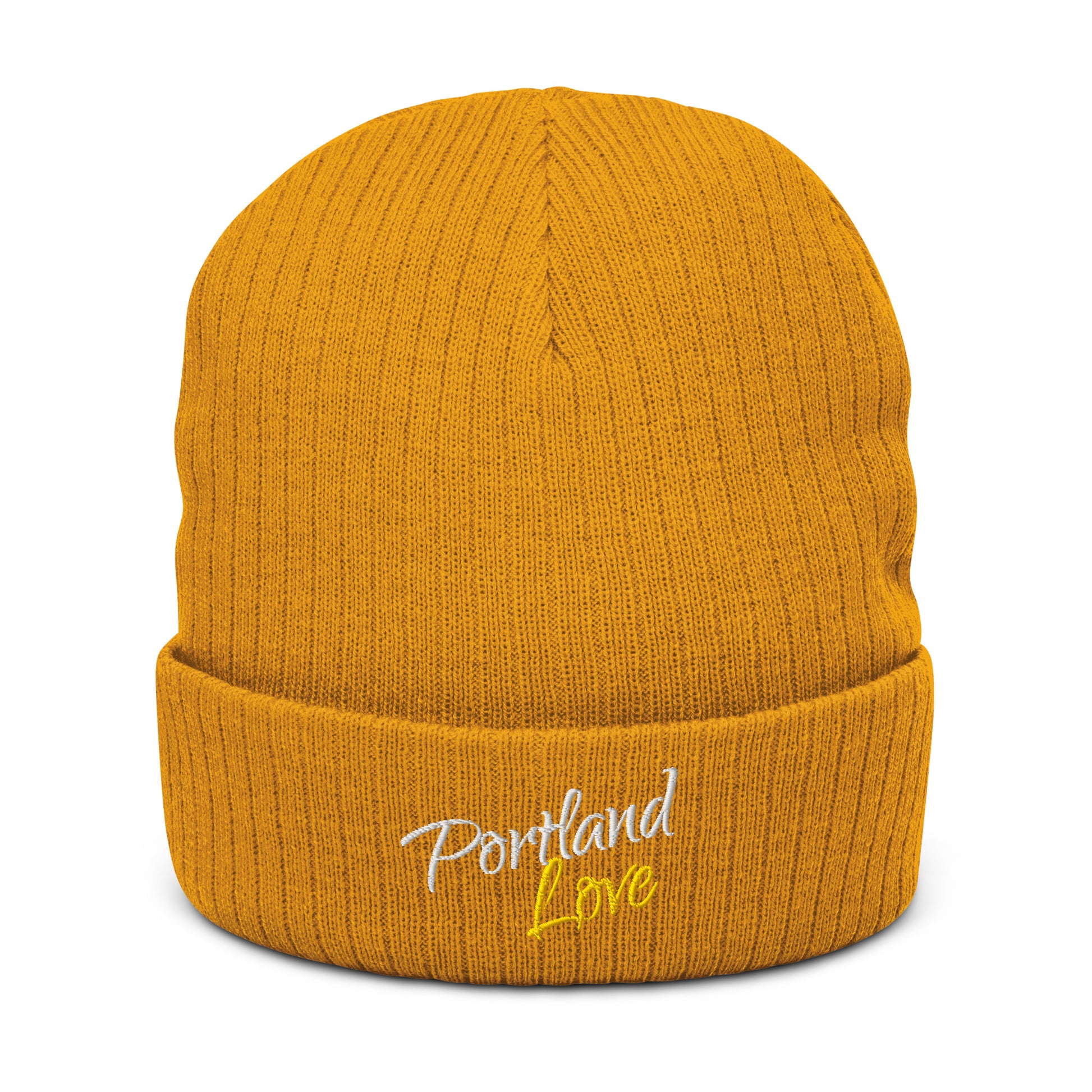 Portland Love (Yellow) Ribbed Knit Beanie image 10