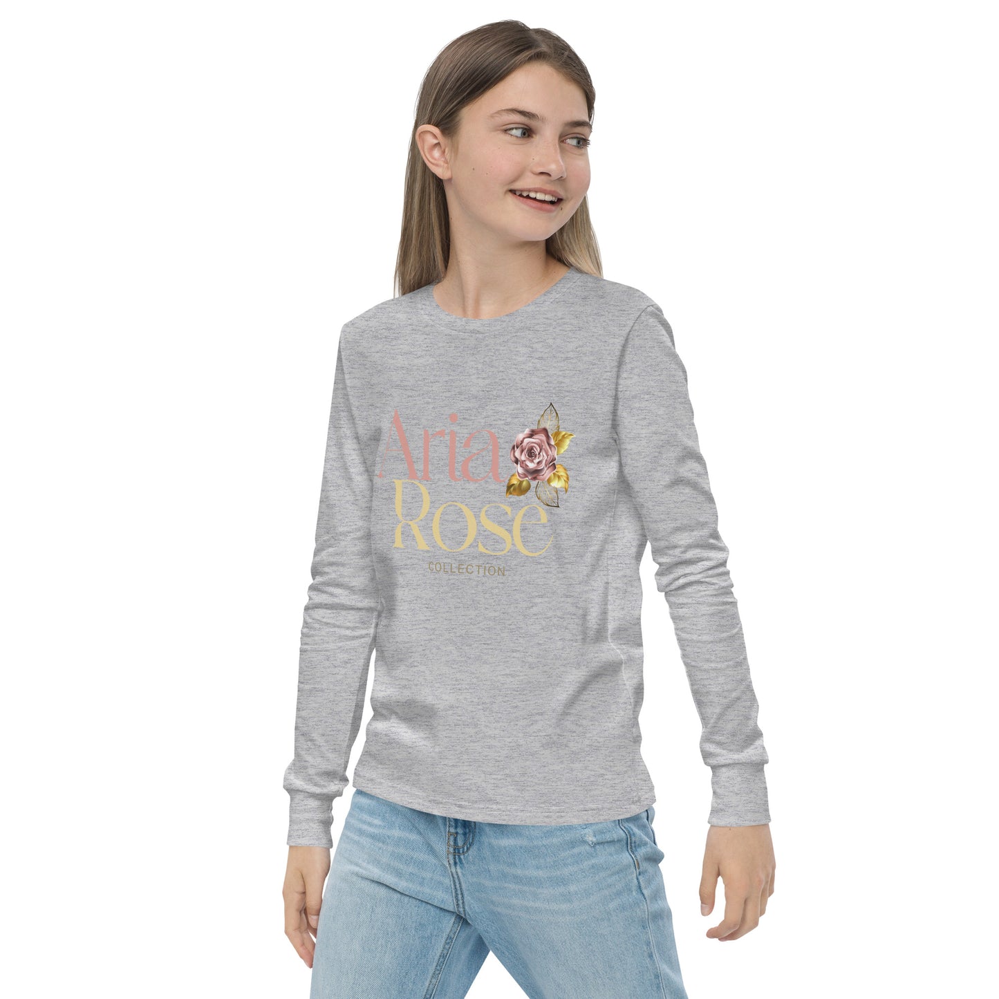 Aria Rose Gold Youth Long Sleeve Tee image 18