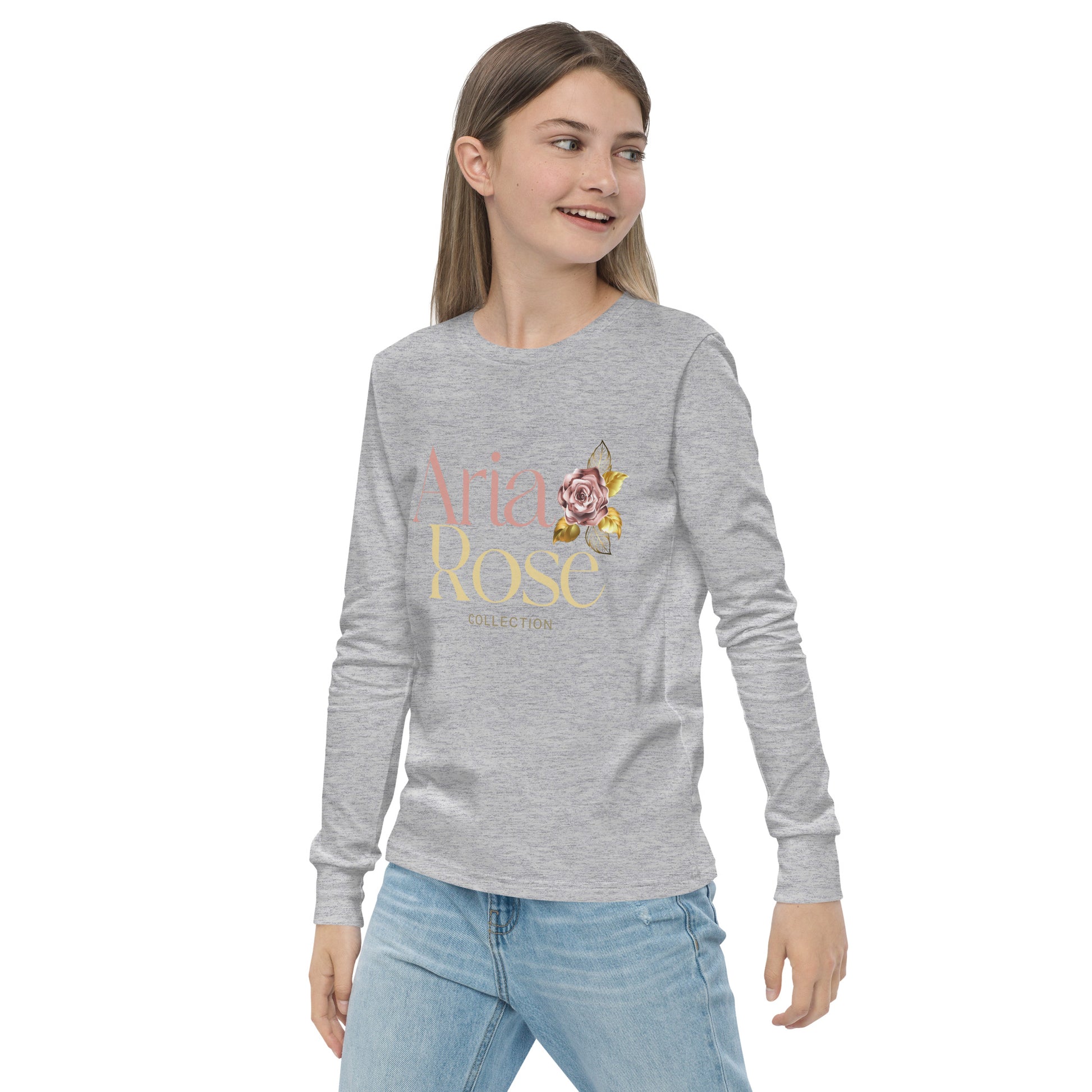 Aria Rose Gold Youth Long Sleeve Tee image 18