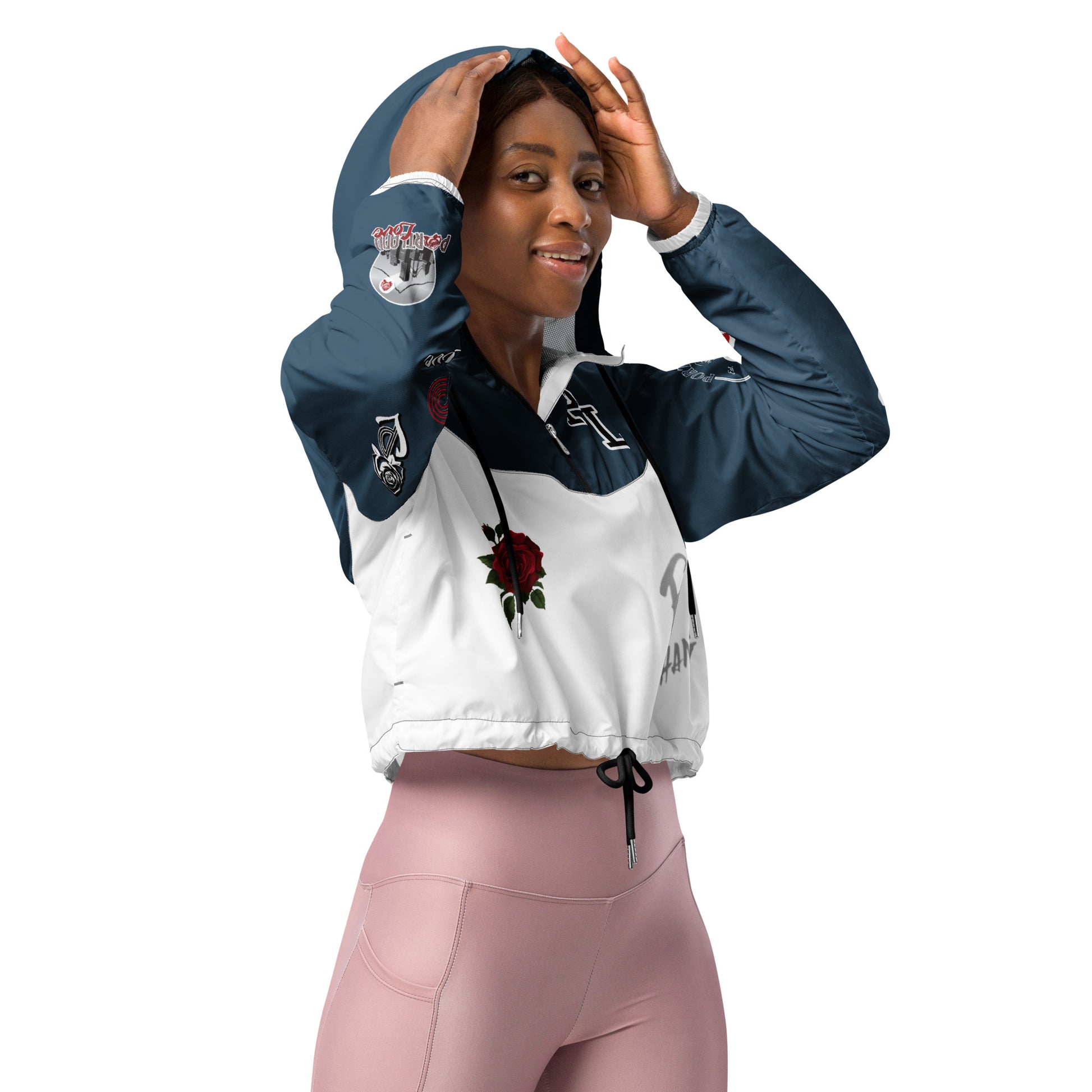 Portland Love Logos Arapawa Women’s Cropped Arapawa Windbreaker image 8