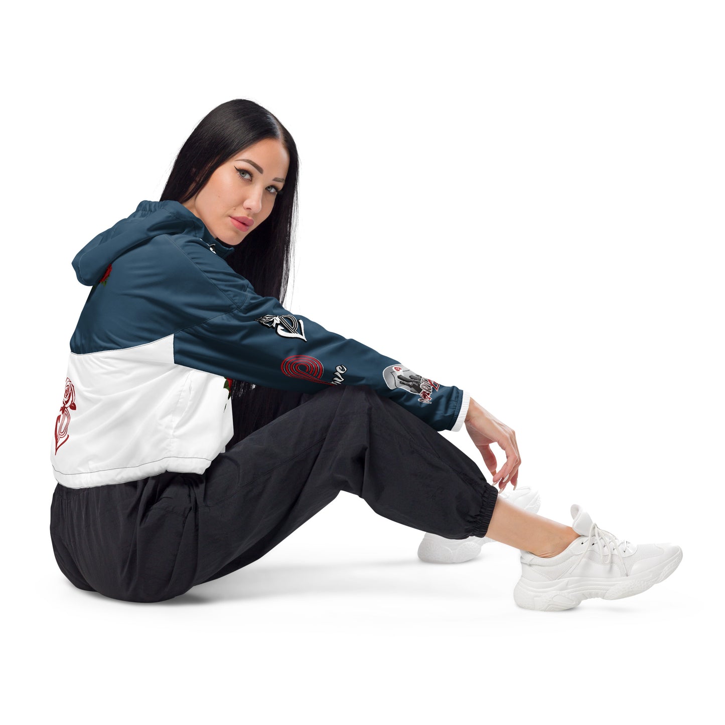 Portland Love Logos Arapawa Women’s Cropped Arapawa Windbreaker image 9