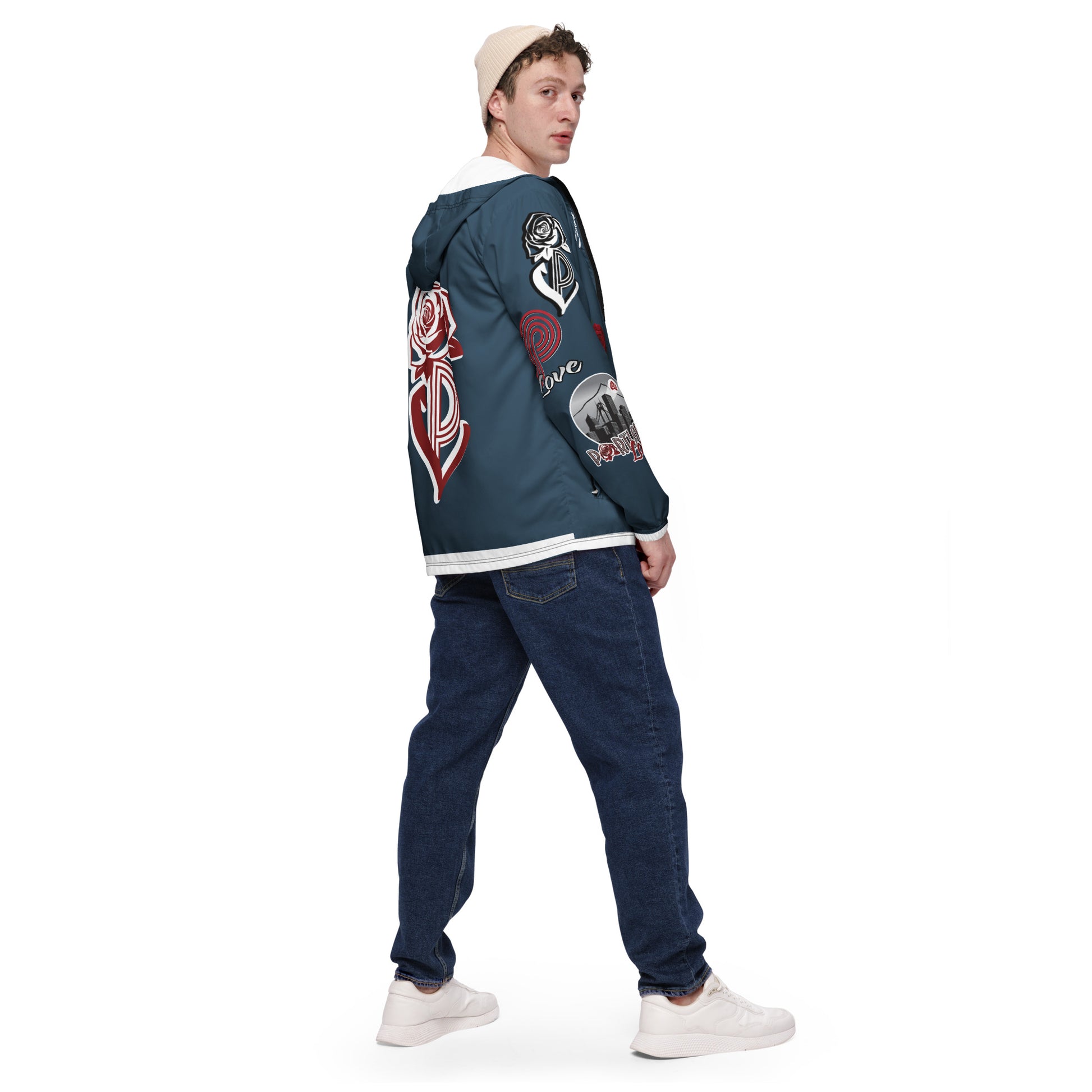 Portland Love Logos Arapawa Men’s Windbreaker image 2