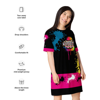 Culture Street Splash Design T-Shirt Dress image 4