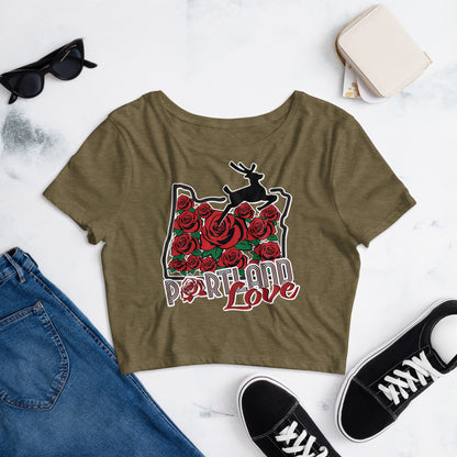 Roses Women’s Crop Tee image 3