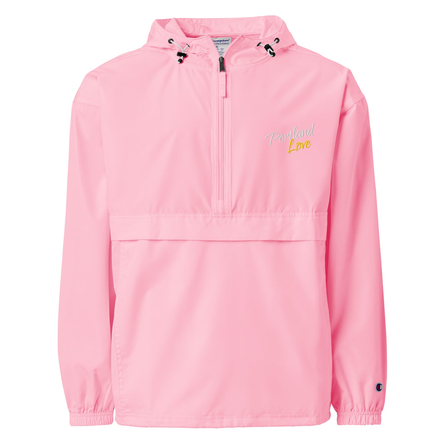 Portland Love (Yellow) Embroidered Champion Packable Jacket image 9