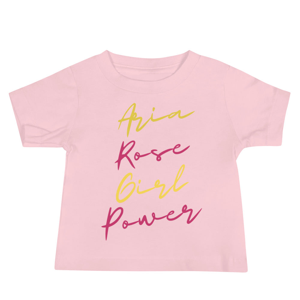 Aria Rose Girl Power Baby Jersey Short Sleeve Tee image 5