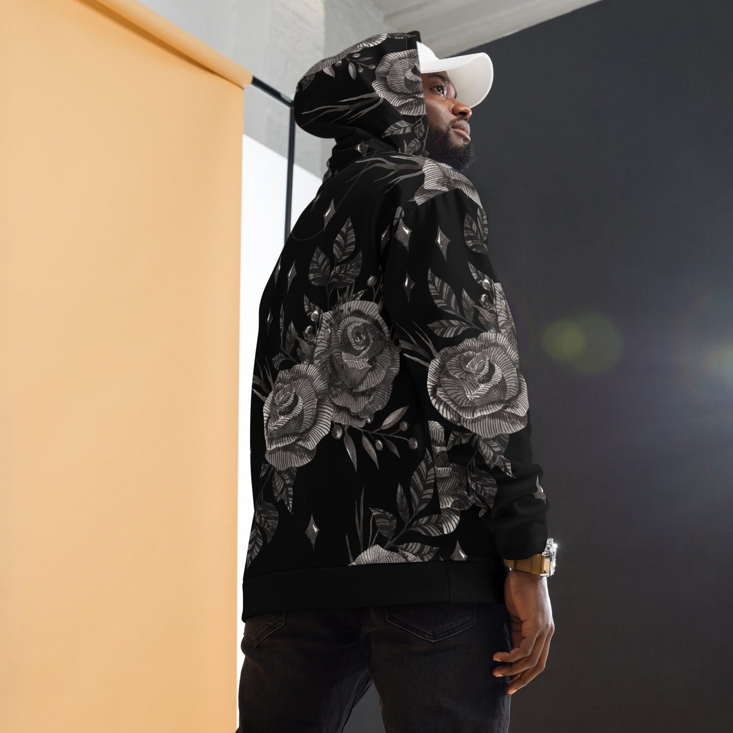 Special Edition Portland Love Black Rose Unisex Hoodie image 1