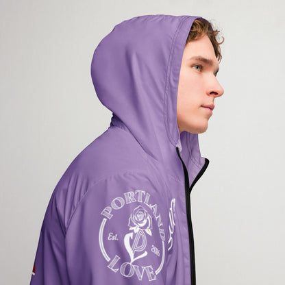Portland Love Logos Purple Men’s Windbreaker image 11