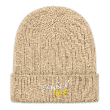 Portland Love (Yellow) Ribbed Knit Beanie image 5