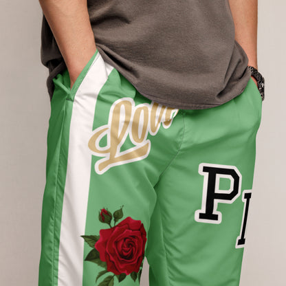 Portland Love Logos Bay Leaf and Sea Green Unisex Track Pants image 6